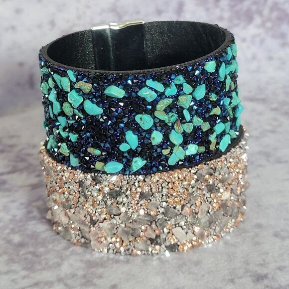 Gem and Crystal Bracelets - Picture 1 of 16